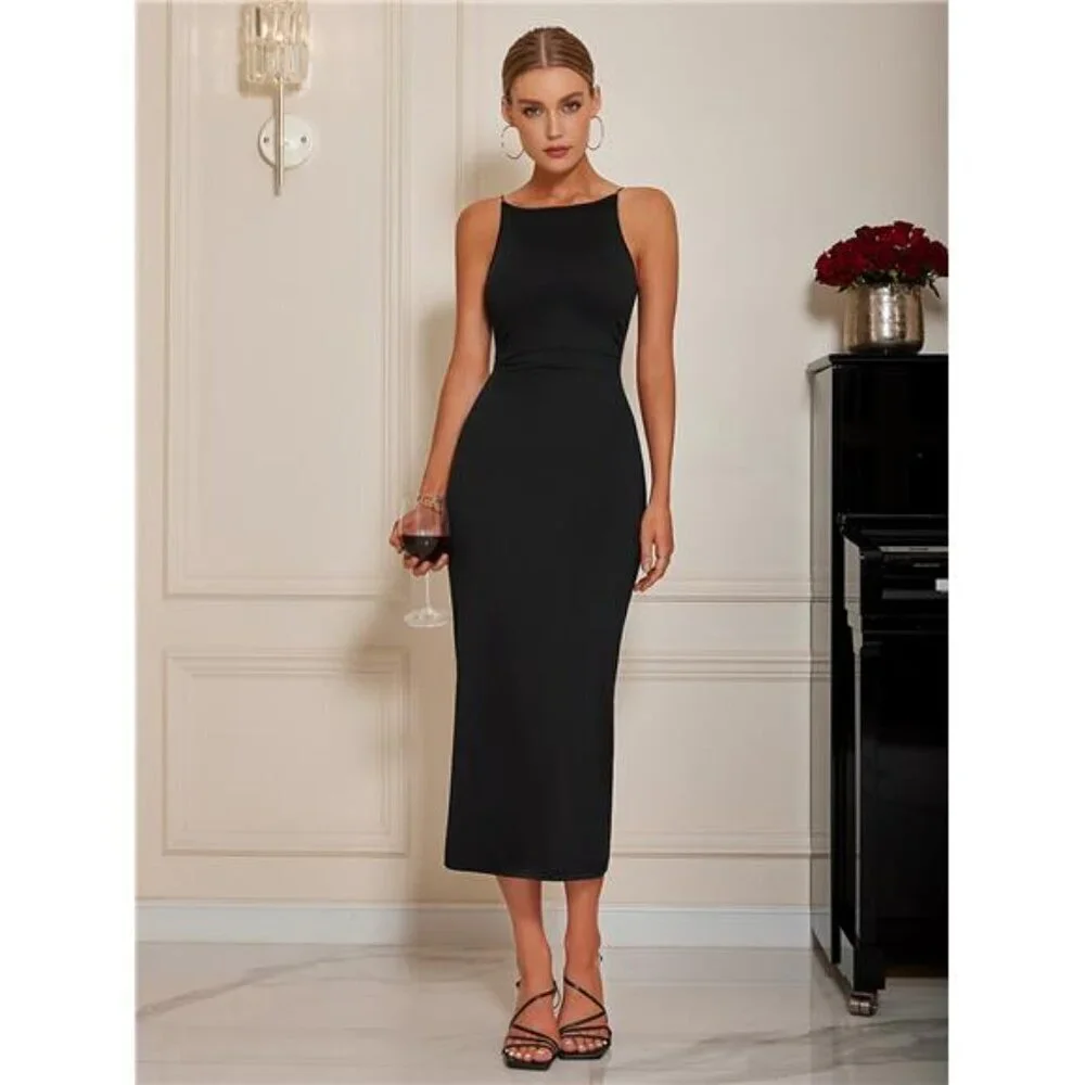 Sleeveless Bodycon Midi Dress